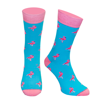 Casual Sokken Flamingo Blauw