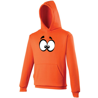 Hoodie Oogjes Oranje