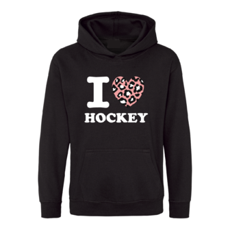 Trui I Love Hockey Zwart Panter Roze