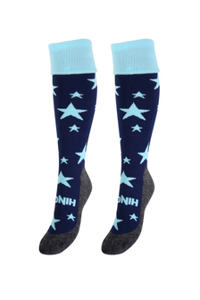 Hockeysokken Sterren Blauw/Mint