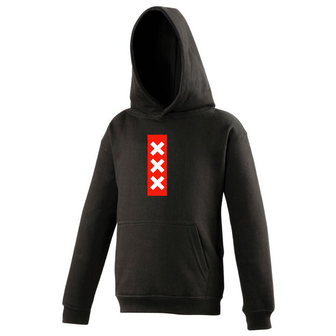 Hooded sweater Amsterdam Zwart