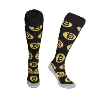 Hockeysokken Bitcoin Zwart