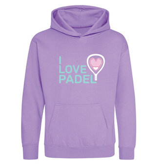 Trui I love Padel lila