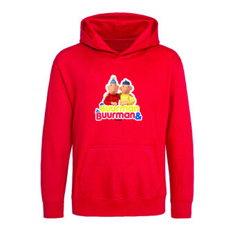 Hooded sweater Buurman &amp; Buurman Logo Rood
