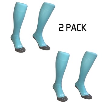 Hingly lange sportsokken Mint-Blauw 2-pack