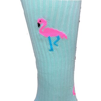 Volleybalsokken Flamingo mint groen