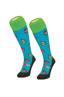 Hockeysokken Cupcake Blauw