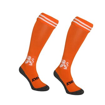 Hockeysokken Leeuw Oranje
