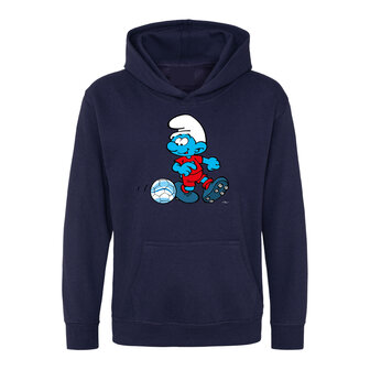 Hingly Hooded sweater Navy Smurf Voetbal