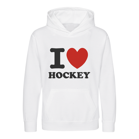 partitie Omgeving Amerikaans voetbal Hingly Kleding Trui I love Hockey Wit/Rood - Hingly - Hingly