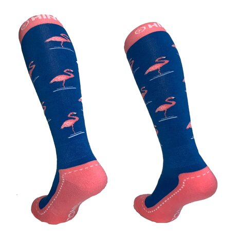 Skisokken Flamingo Blauw