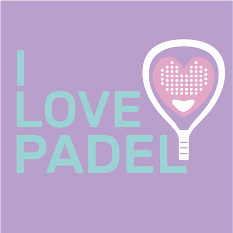 Trui I love Padel lila