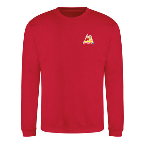 Crew sweater Buurman & Buurman Rood