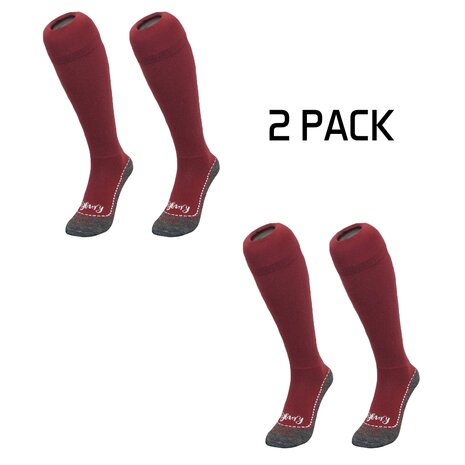 Hingly lange sportsokken Bordeaux 2-Pack