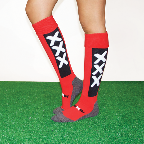 Hockeysokken Amsterdam Rood/Zwart