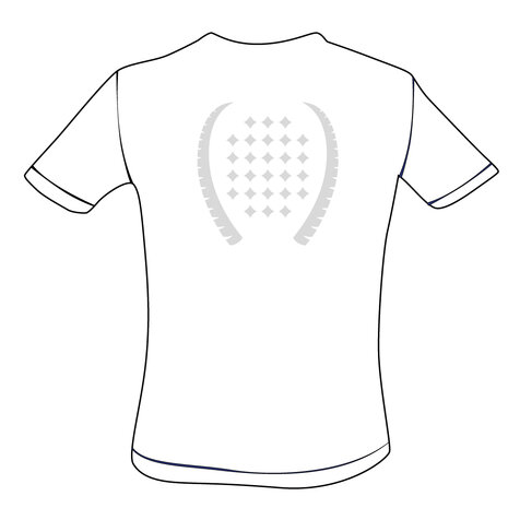KZ Padelclub Tech tee Men White