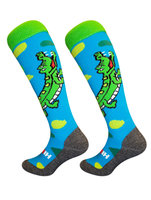 Hockeysokken Krokodil Blauw/Groen