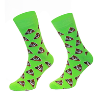 Casual Sokken Poep Emoji Groen