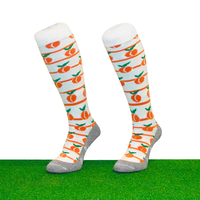 Hockeysokken Perzik Wit