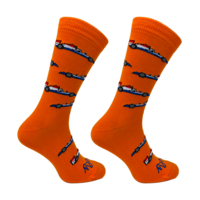 Sokken Raceauto Oranje