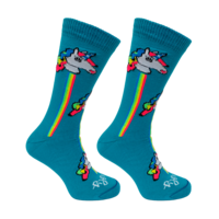 Sokken Unicorn Groen