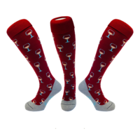 Hockeysokken Wijn Bordeaux Rood