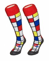 Hockeysokken Mondriaan Rood
