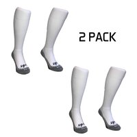 Hingly lange sportsokken Wit 2-Pack