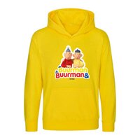 Hooded sweater Buurman en Buurman Logo Geel