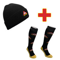 Combi pack beanie en wintersport sokken slow