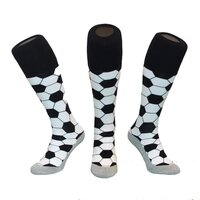 Hockeysokken Voetbal Zwart/Wit