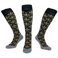 Hockeysokken FleurDeLis Zwart