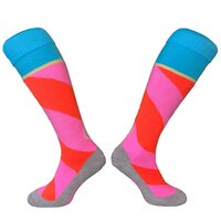 Lange sportsokken Swirl Roze Oranje