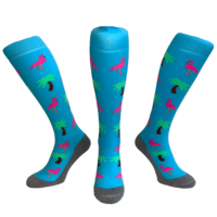 Hockeysokken Flamingo Palmtree