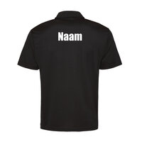 Zwarte polo met naam