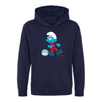 Hingly Hooded sweater Navy Smurf Voetbal