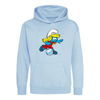 Hingly Hooded sweater Licht blauw Smurfin Voetbal