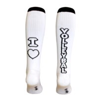 Volleybalsok Love Volleybal Wit/Zwart