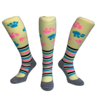 Hockeysokken Pootjes Streep Geel