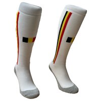Hockeysokken Belgium 2 stripe White